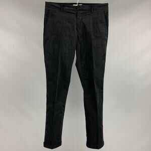 LIDEAL Size 29 Black Corduroy Cuffed Casual Pants